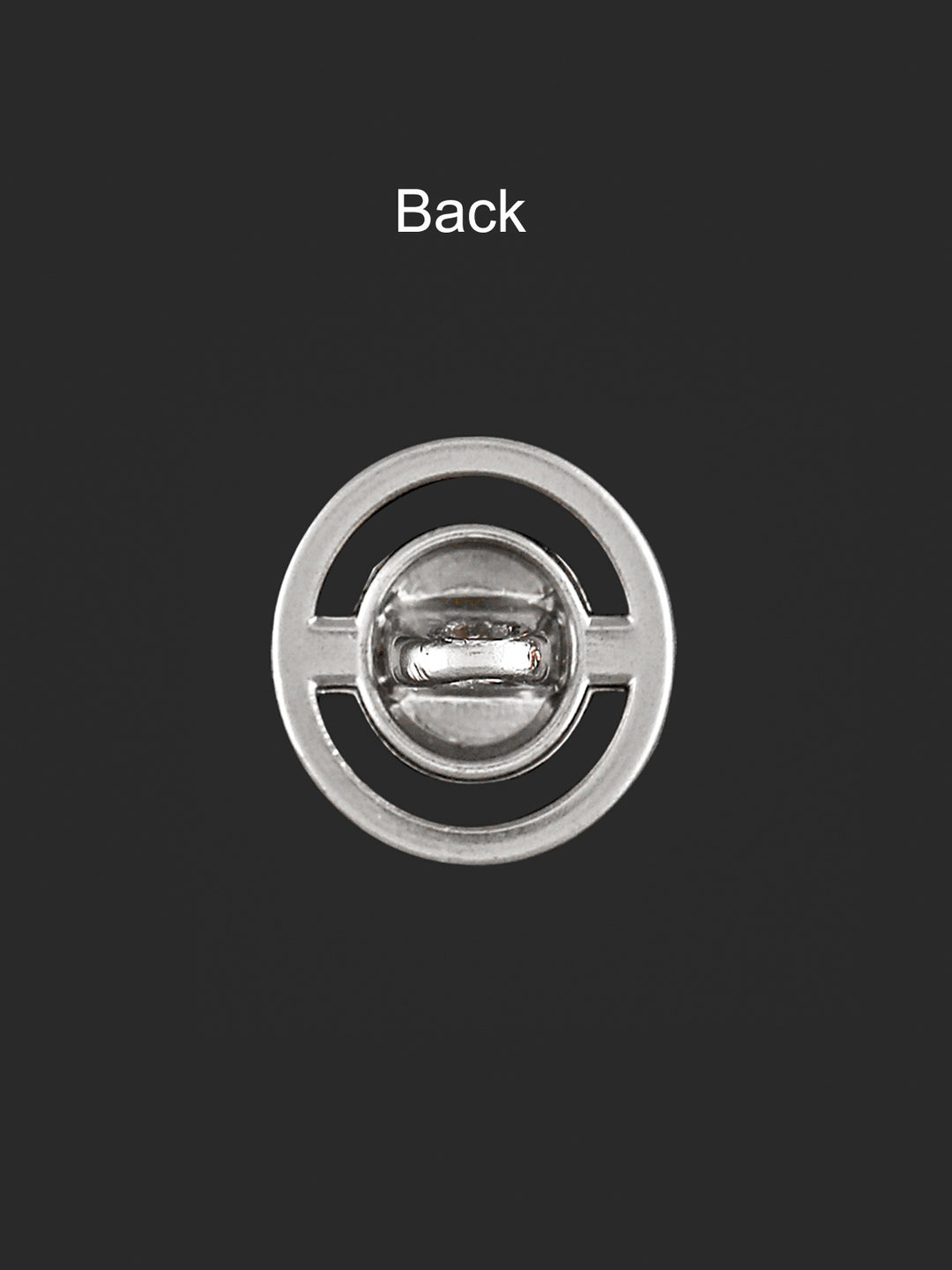 Matte Silver Round Ring Shape Fashionable Shank Button