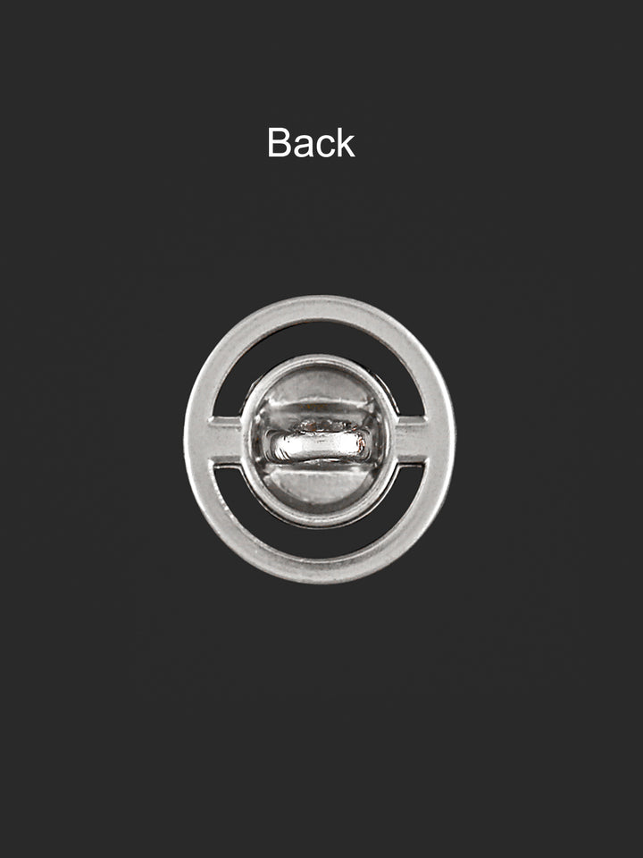 Matte Silver Round Ring Shape Fashionable Shank Button