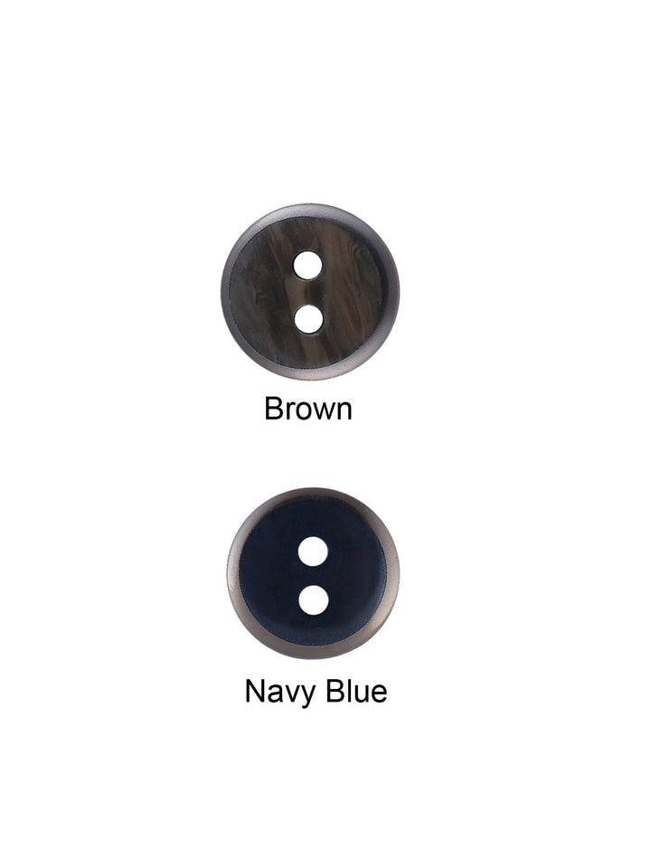 Round Shape 2-Hole 10mm Shirt Button - Jhonea Accessories