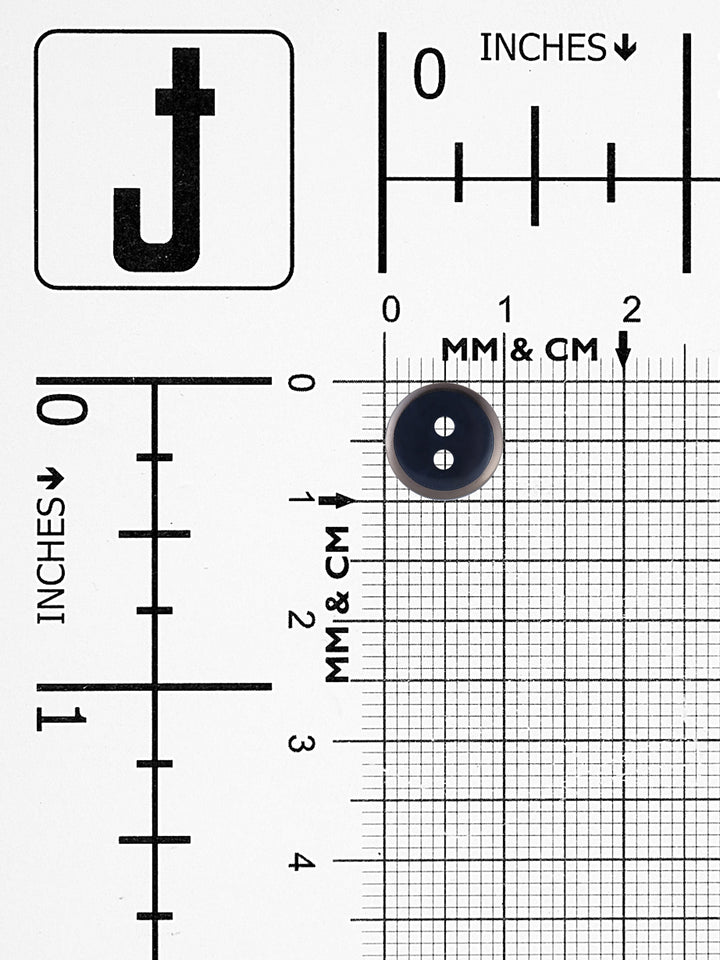 Round Shape 2-Hole 10mm Shirt Button