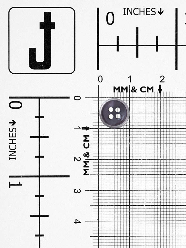 Decorative Round Shape 4-Hole 10mm Fancy Shirt Button