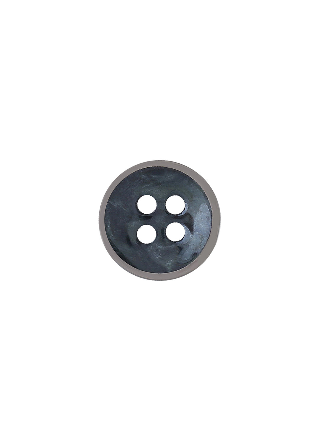 Decorative Round Shape 4-Hole 10mm Fancy Dark Sea Green Color Shirt Button