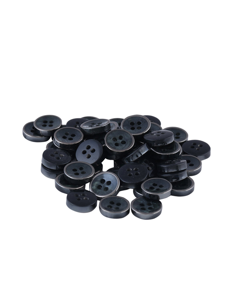 Decorative Round Shape 4-Hole 10mm Fancy Shirt Button