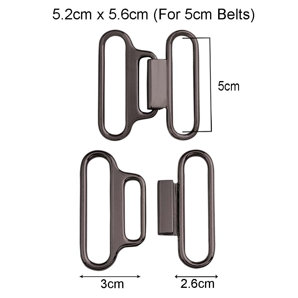 Classic Structured Shiny Closure Clasp Belt Buckle