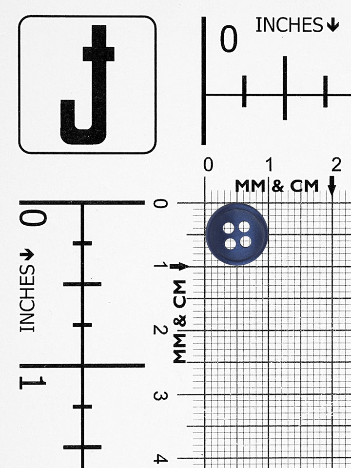 Plain & Basic Yet Classic Round Shape 4-Hole Shirt Button