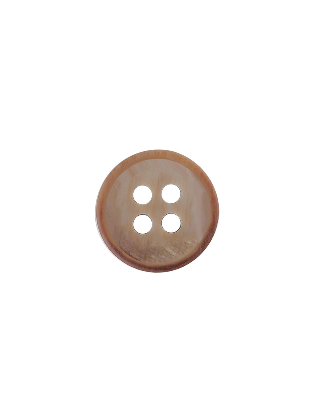 Dual Tone Wooden Brown Color Round Shape Shirt Button
