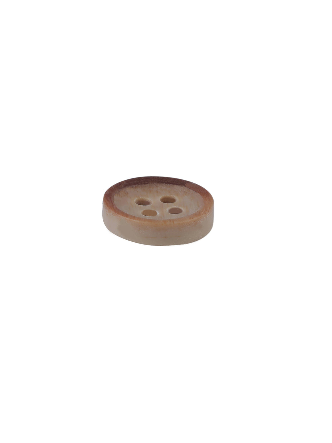 Dual Tone Wooden Brown Color Round Shape Shirt Buttons