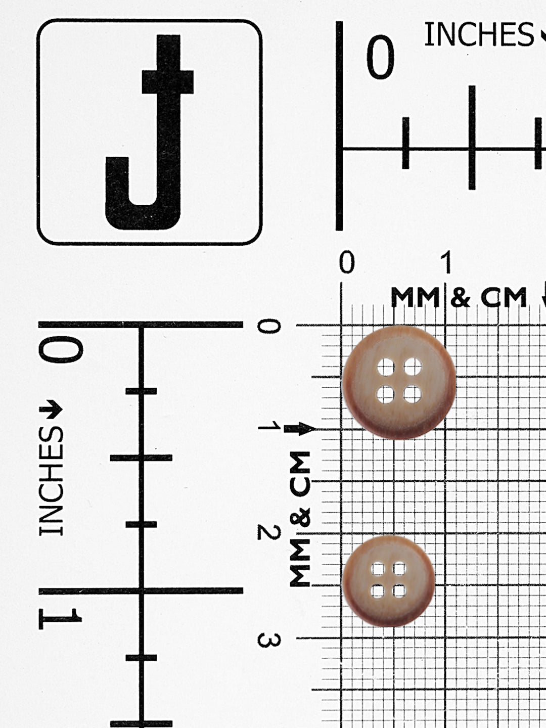 Dual Tone Wooden Brown Color Round Shape Shirt Buttons