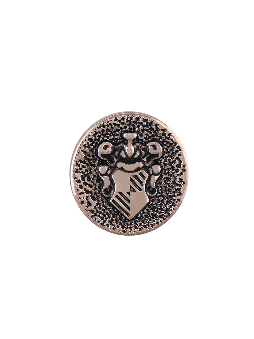 Designer Engraved Design Coat Shank Golden Color Button