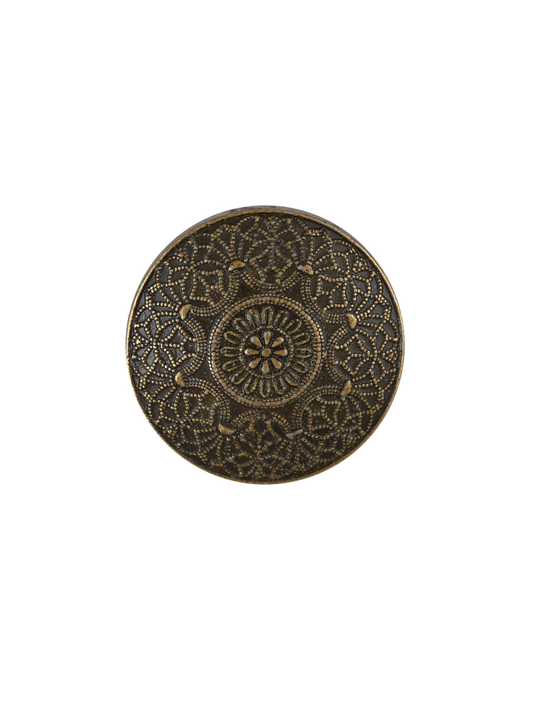 Antique Brass Mandala Design Sherwani Button