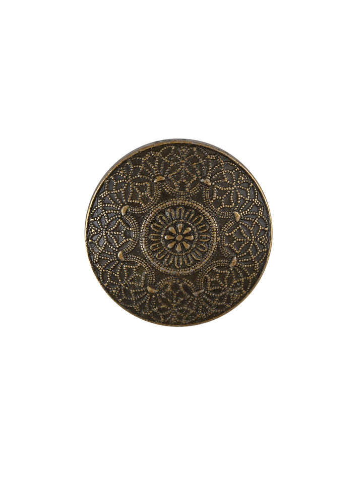 Antique Brass Mandala Design Sherwani Button