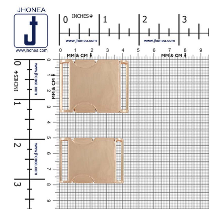 Smooth Shiny Gold 2 Part Side Release Buckle for Straps