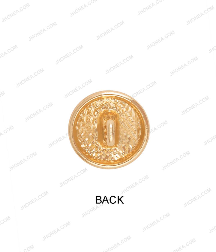 Black Enamel Shiny Wheel Design Surface Shirt Buttons