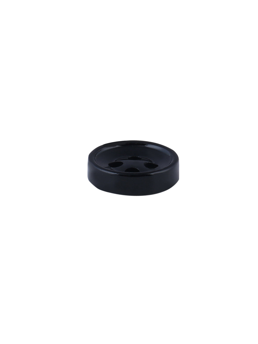 Plain Black 4-Hole 10mm Shirt Button