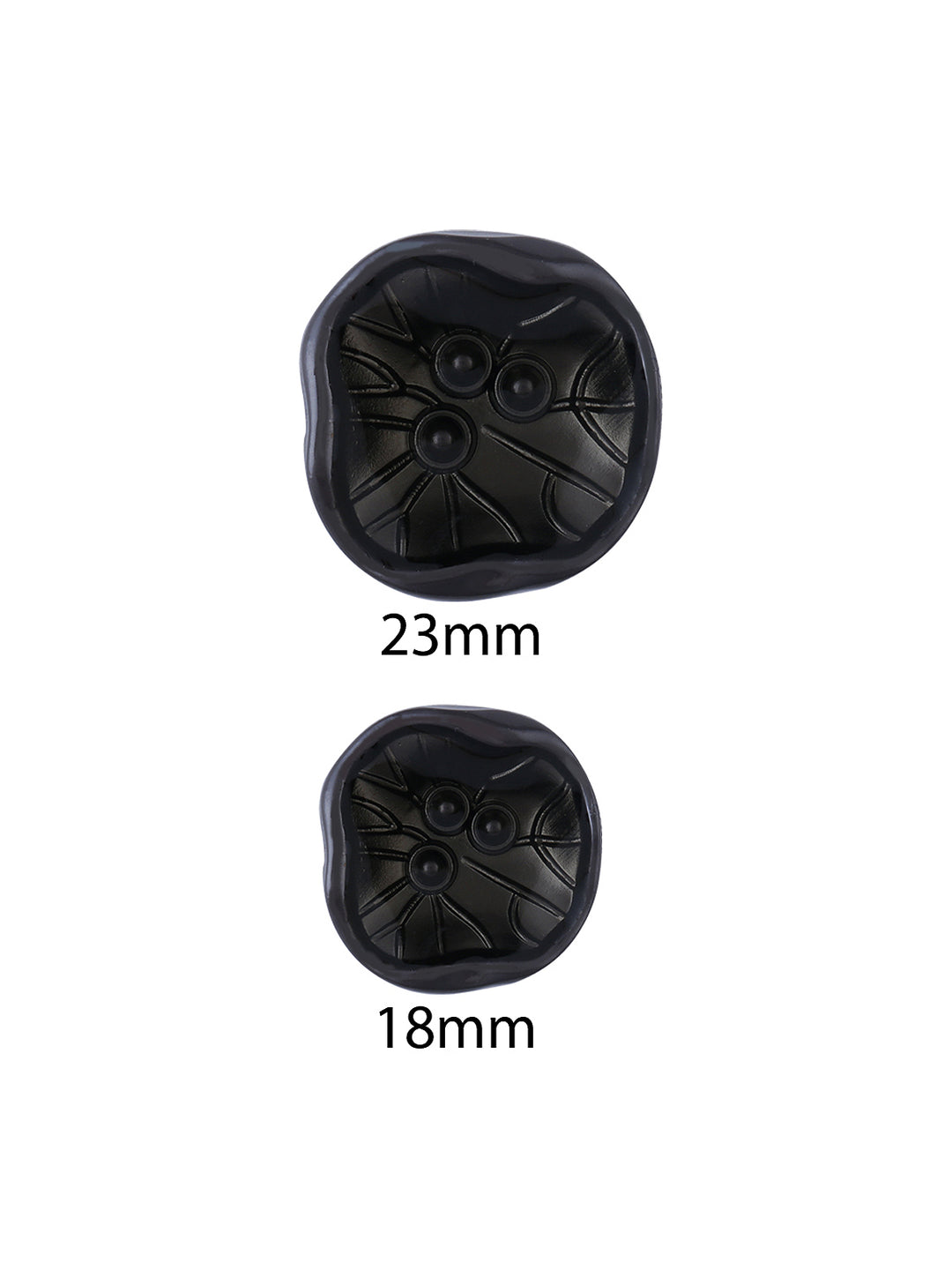 Unique Rare Uneven Shape Lamination Lucite Metal Button