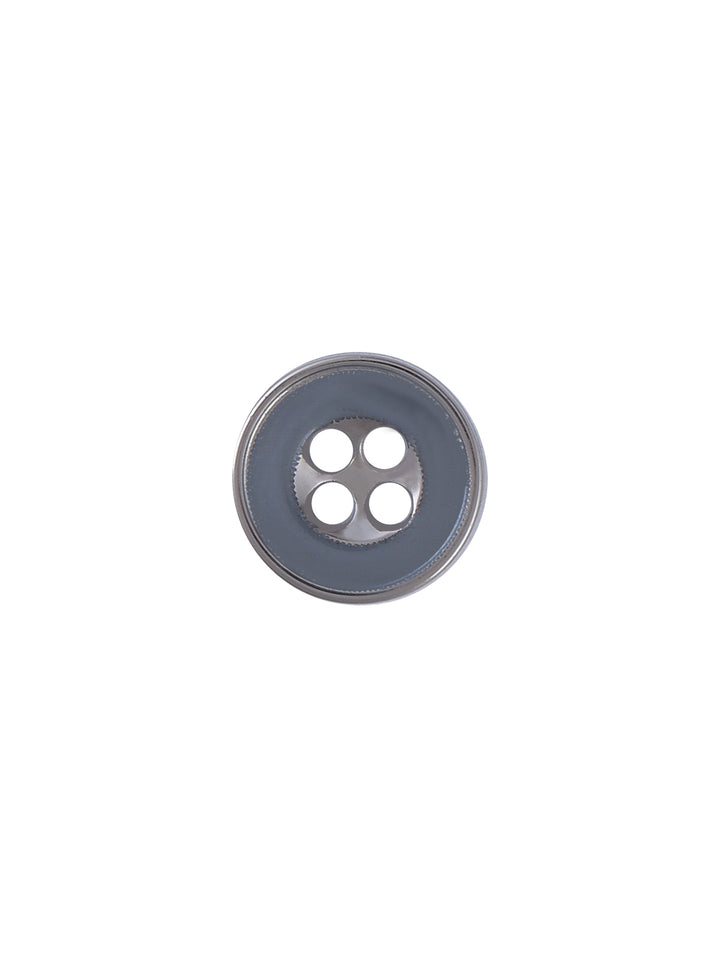 Small Round Shape 10mm Grey Hollow Shirt Button