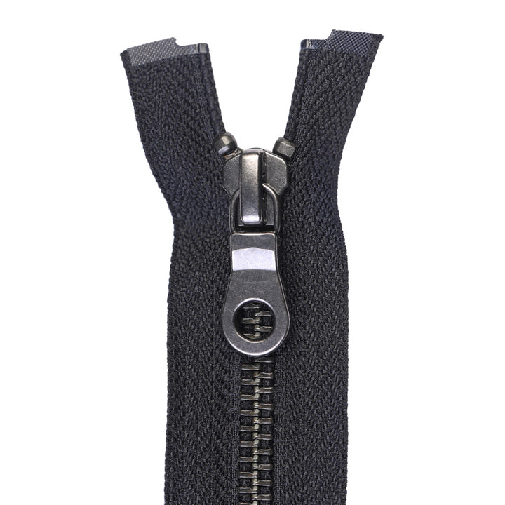 Vintage Clothing #5 Gunmetal Finish YKK Metal Zipper