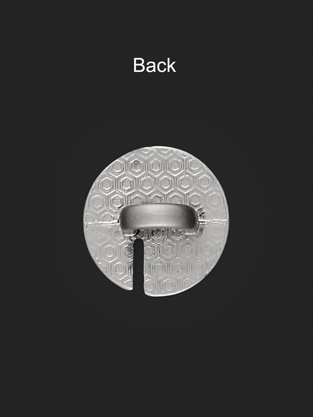 Classic 10mm Cutting Edge Design Matte Finish Metal Button