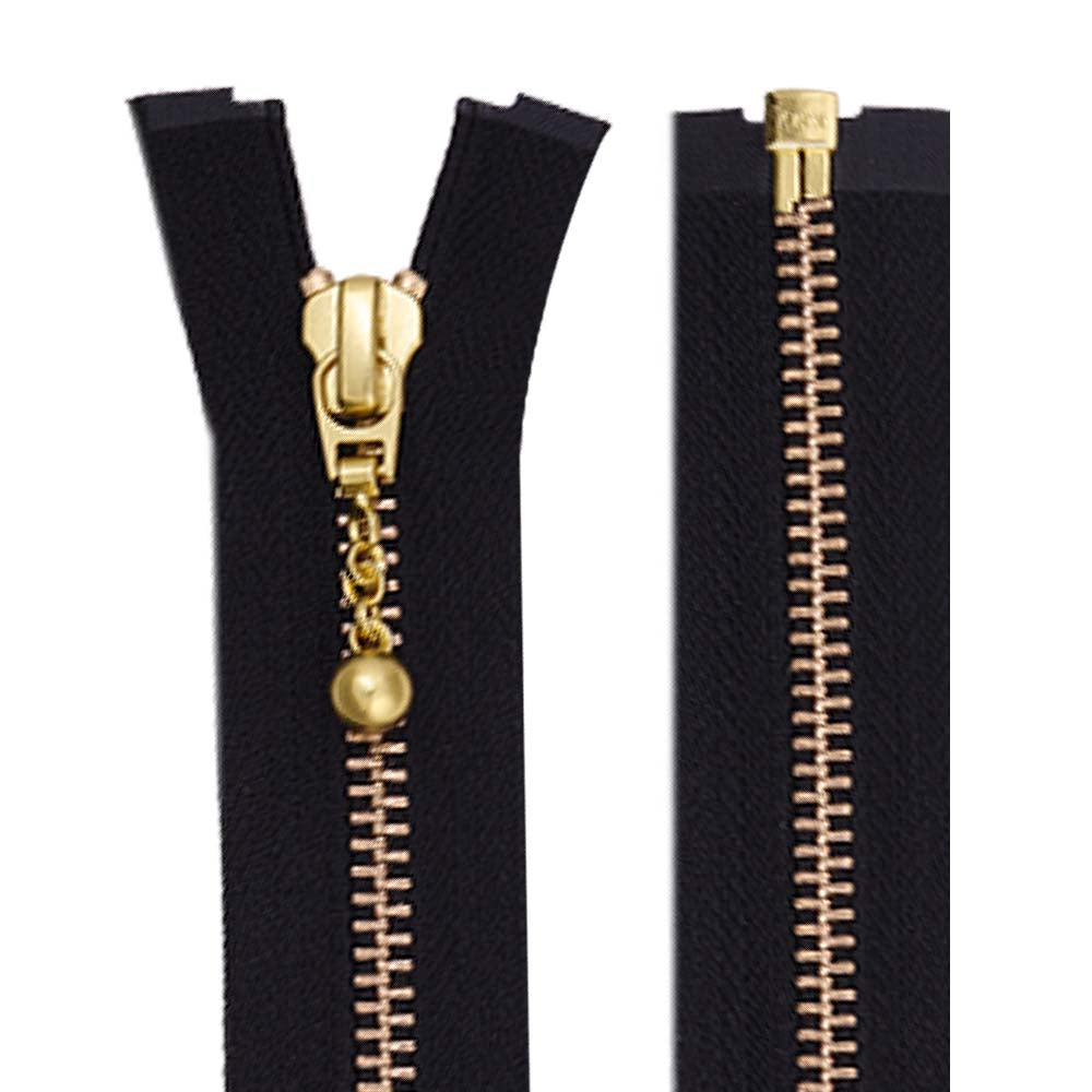 YKK- #5 Gold Ball Runner Open-End Coat YKK Zipper