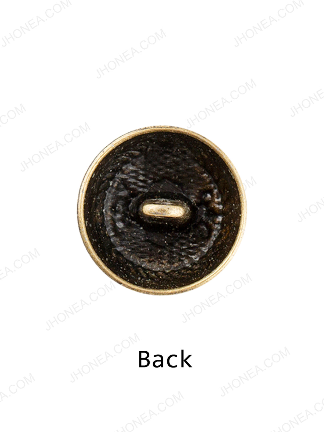 Dome Shape Engraved Design Antique Brass Button