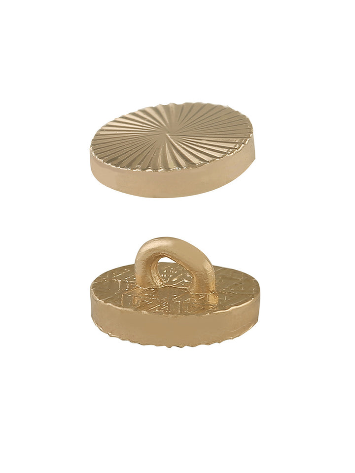 Small Round Shape Gold Shank Metal Button