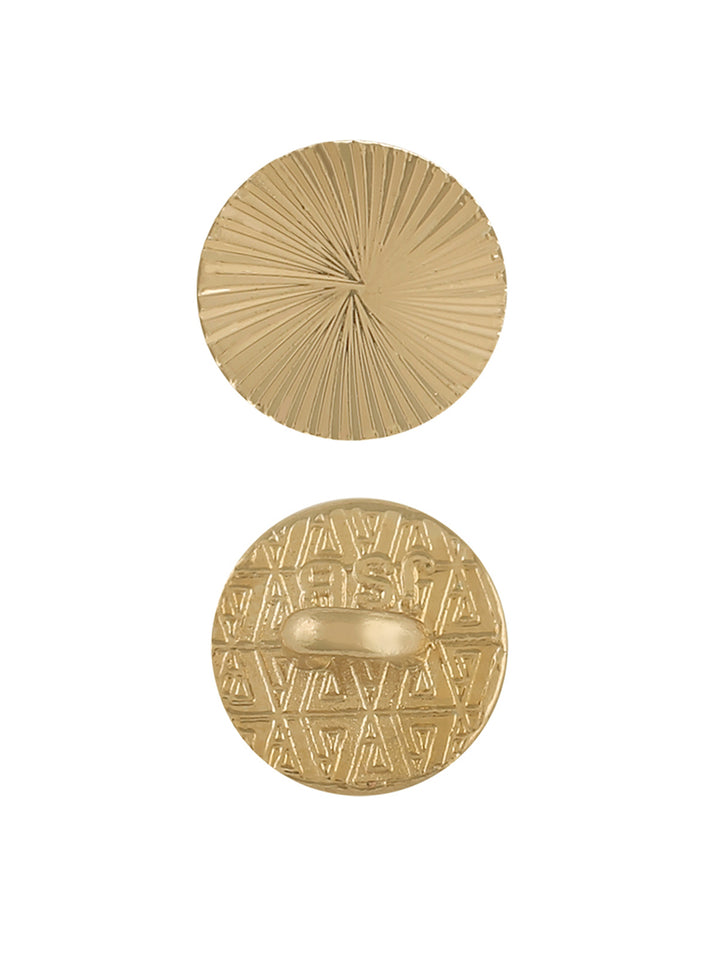 Small Round Shape Gold Shank Metal Button
