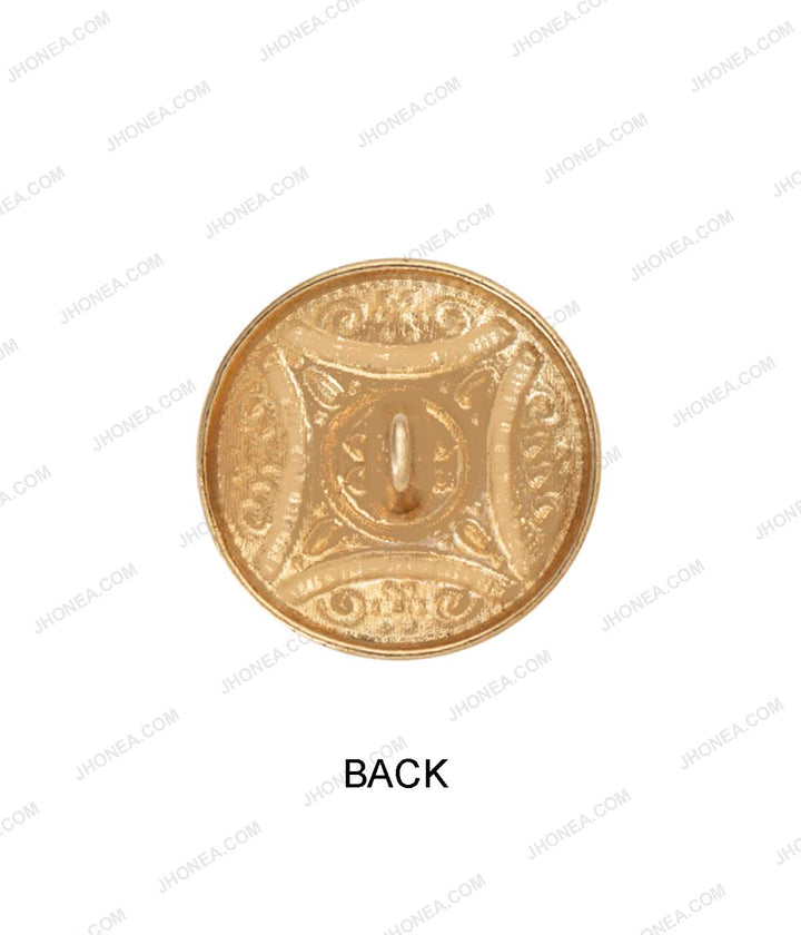 Antique Brass & Antique Gold Intricate Design Shank Buttons
