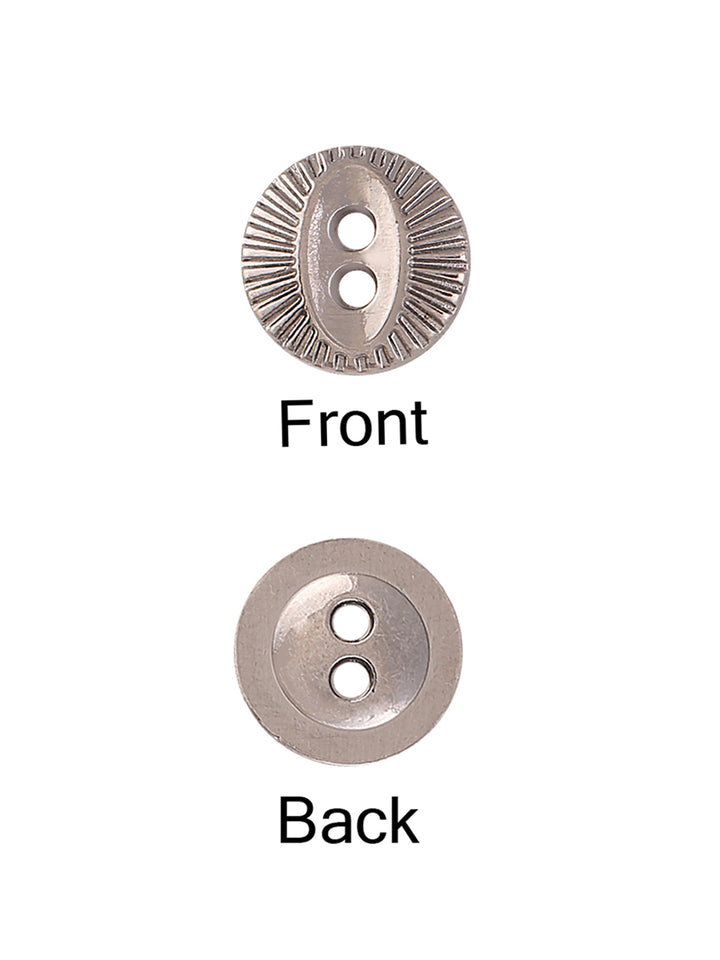 Fish-Eye Rounded Rim 2-Hole Fashionable Shirt Button