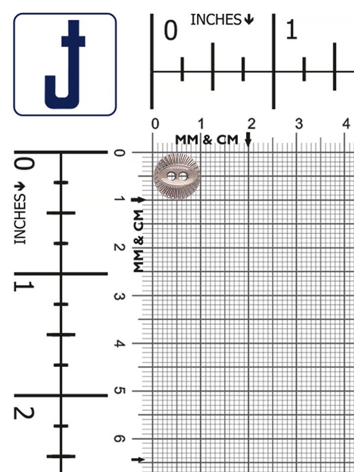 Fish-Eye Rounded Rim 2-Hole Fashionable Shirt Button