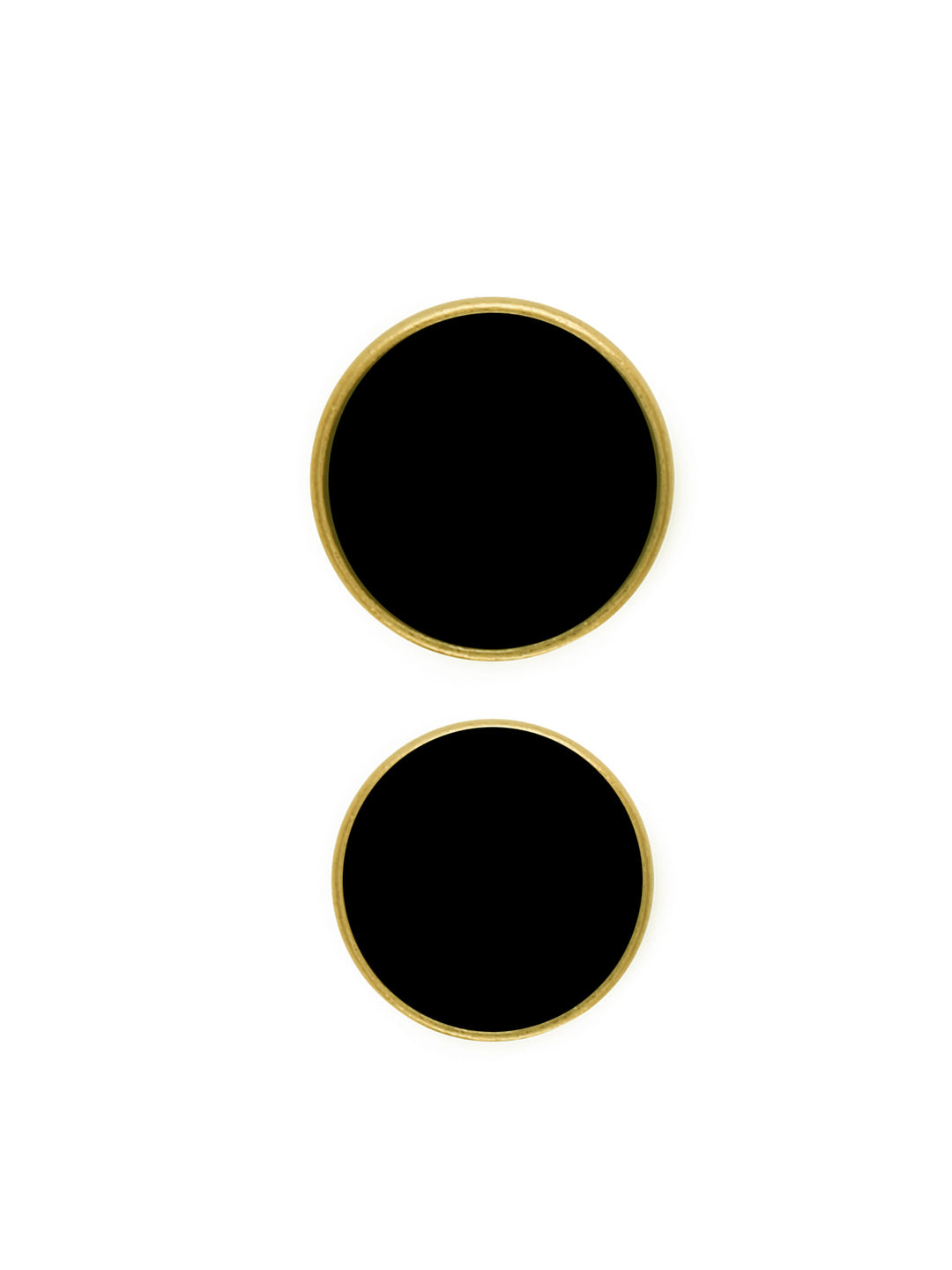 Golden & Silver with Black Enamel Shirt Metal Button