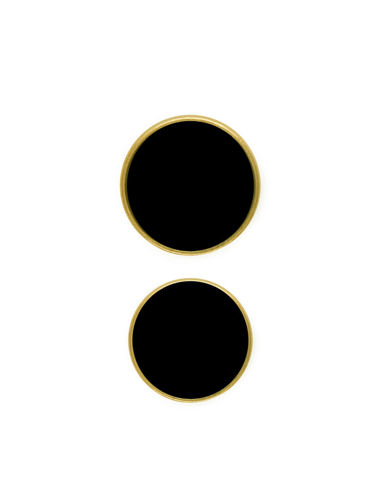 Golden & Silver with Black Enamel Shirt Metal Button
