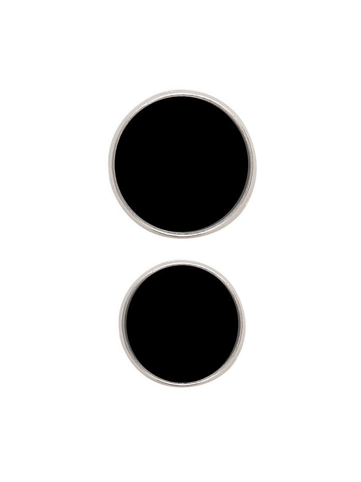 Golden & Silver with Black Enamel Shirt Metal Button