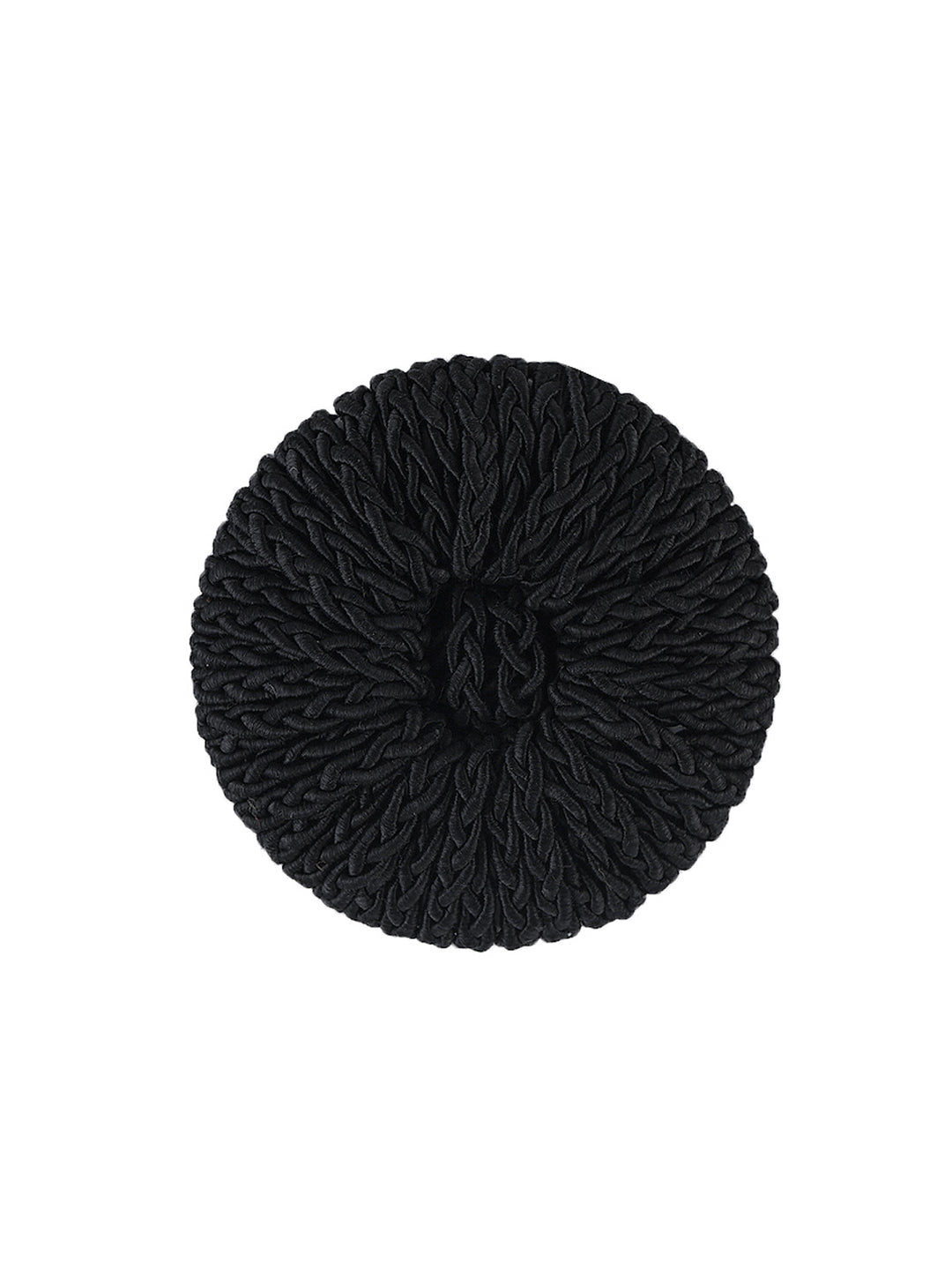 Handmade Black Fancy Braided Cord Button