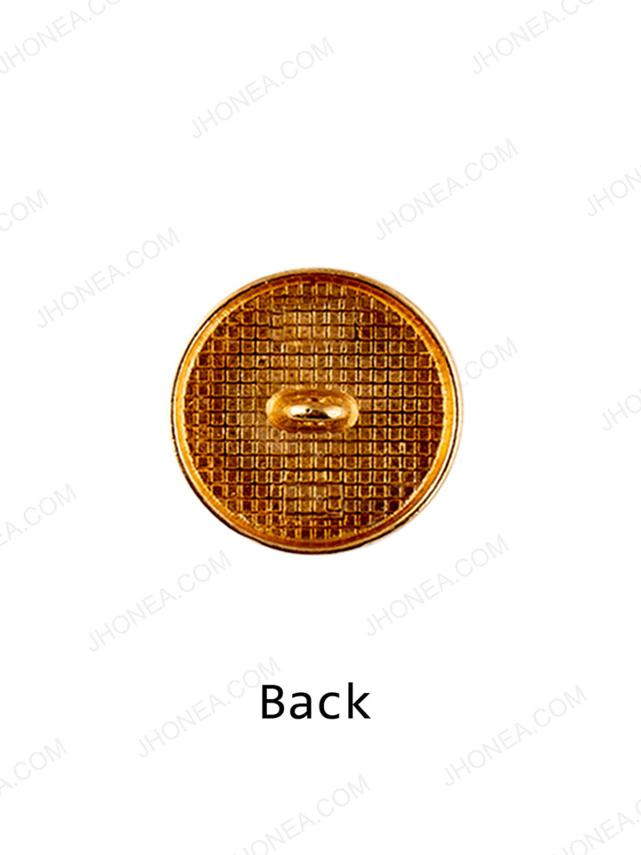 Matte Gold Engraved Design Coat Button