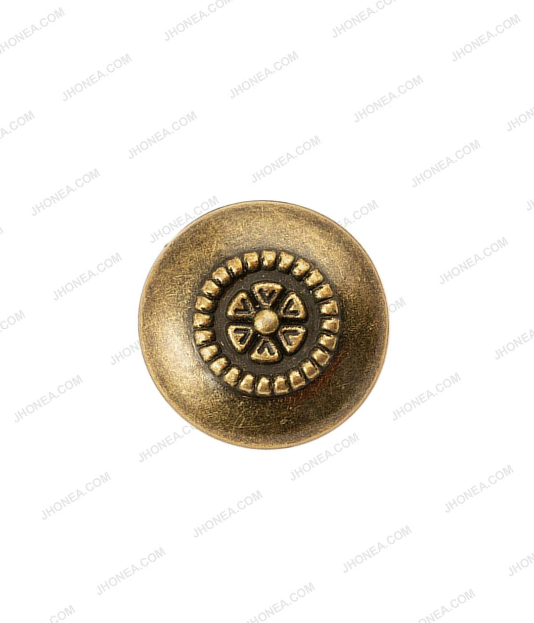 Retro Flower Design Dome Metal Buttons for Costume Dress