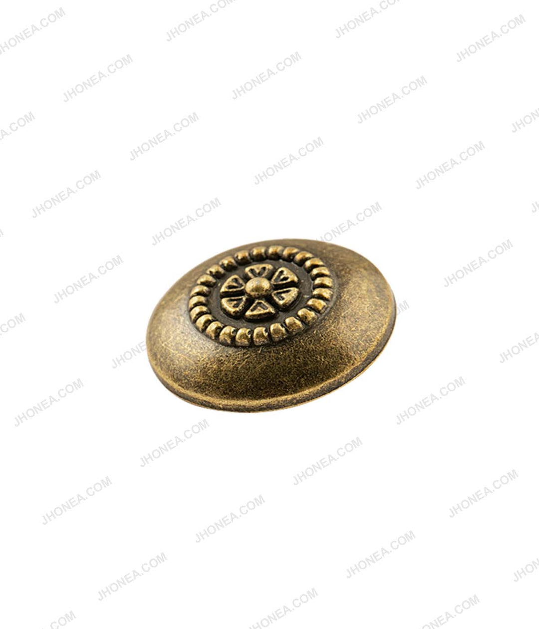 Retro Flower Design Dome Metal Buttons for Costume Dress