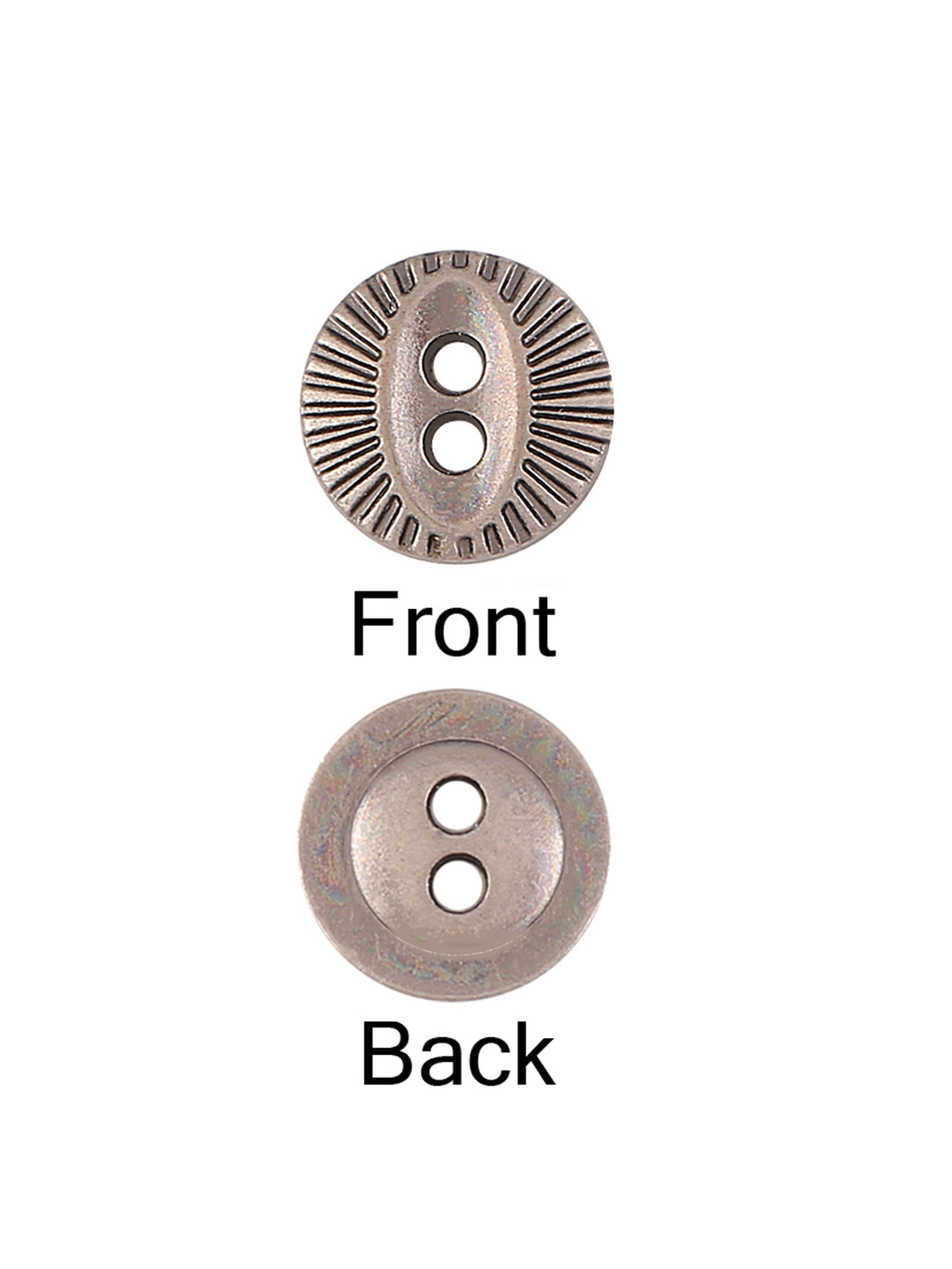 Fish-Eye Rounded Rim 2-Hole Fashionable Shirt Button