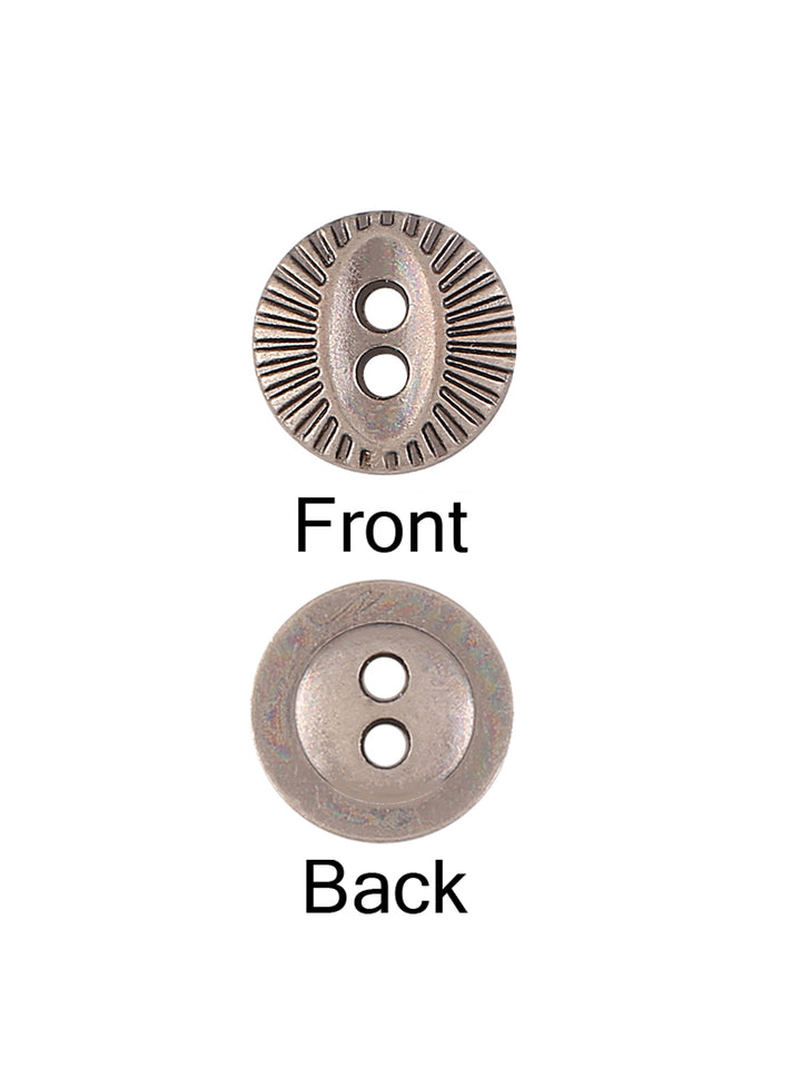 Fish-Eye Rounded Rim 2-Hole Fashionable Shirt Button