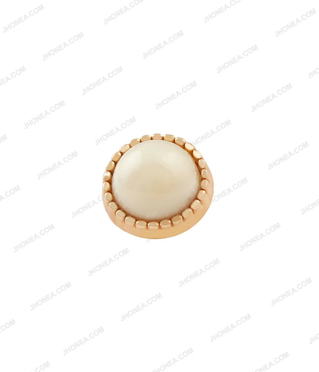 Shiny Gold & Shiny Silver Glossy Dome Pearl Buttons for Ladies
