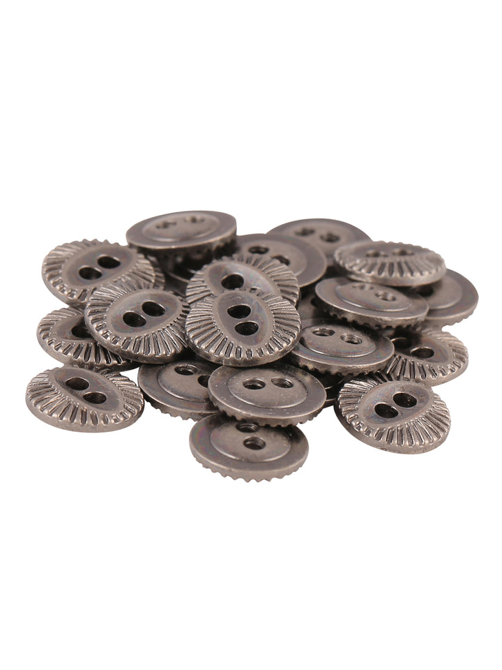 Fish-Eye Rounded Rim 2-Hole Fashionable Shirt Button