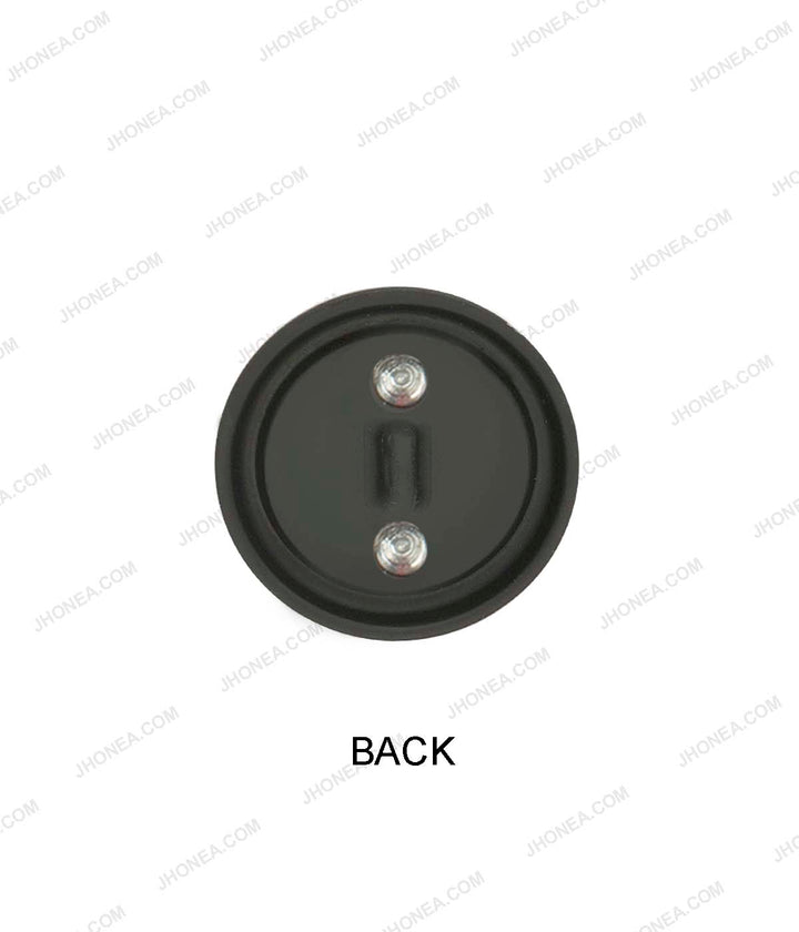 Classic Antique Brass with Matte Black Rim Border Metal Buttons