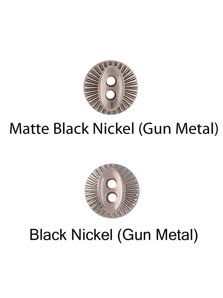 Fish-Eye Rounded Rim 2-Hole Fashionable Shirt Button