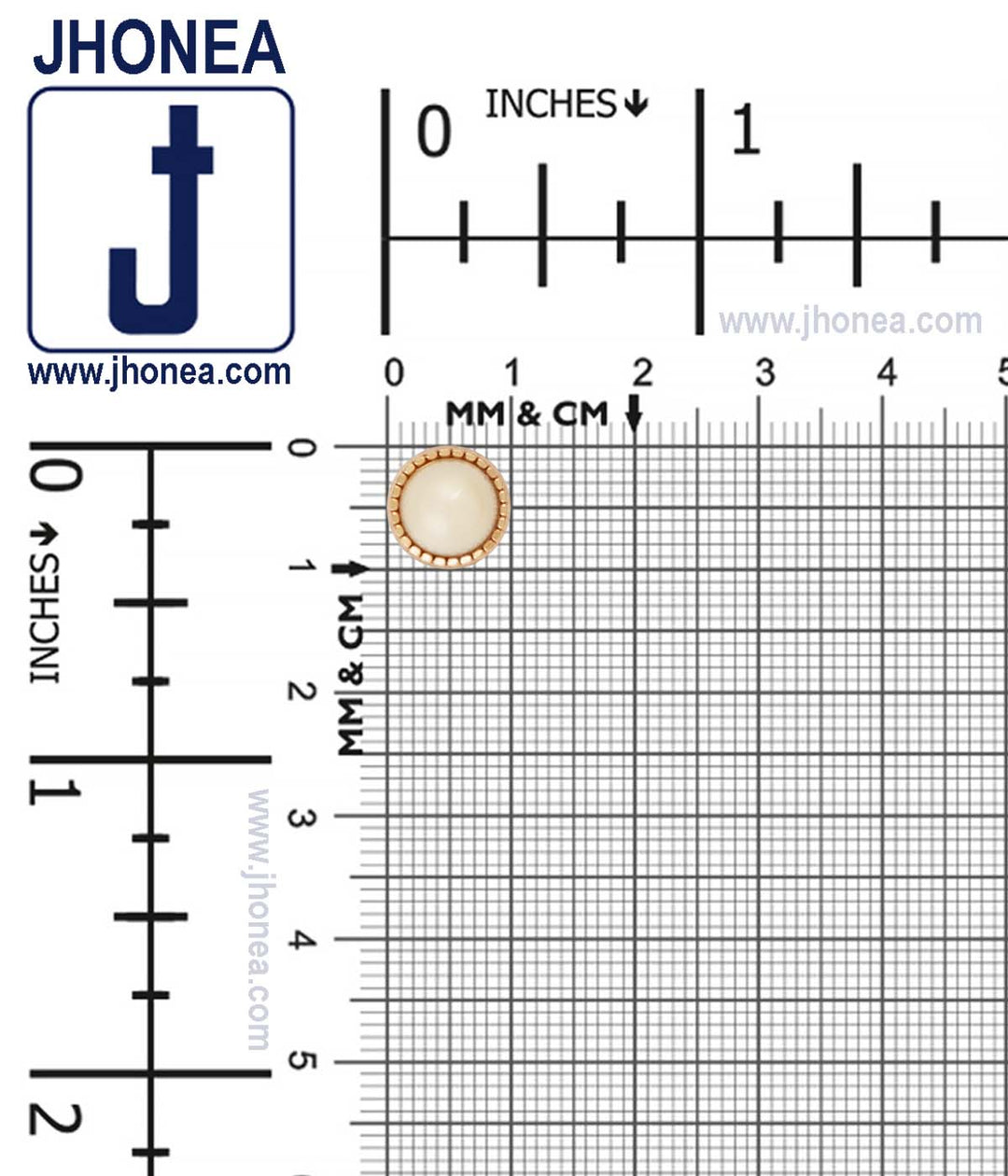 Shiny Gold & Shiny Silver Glossy Dome Pearl Buttons for Ladies