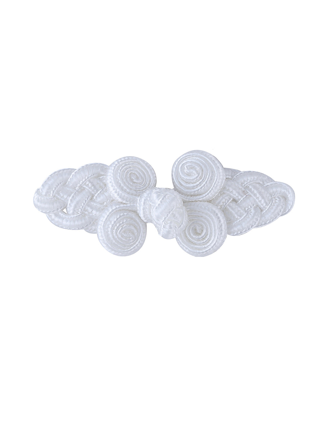 Sewing Fasteners Black & White Frog Knot Closure