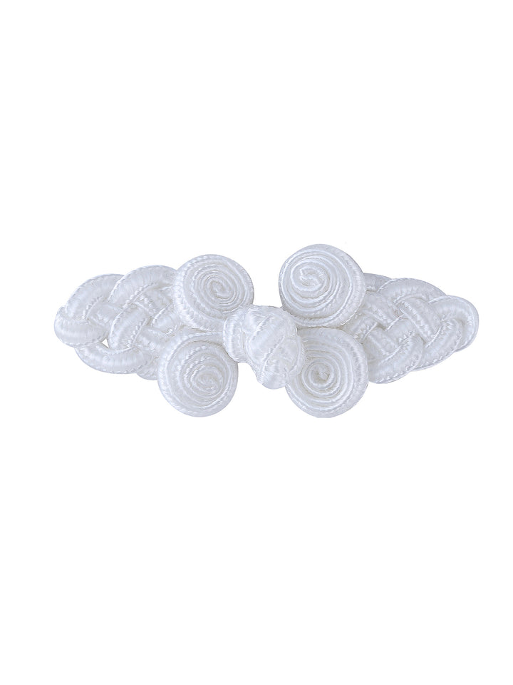 Sewing Fasteners Black & White Frog Knot Closure