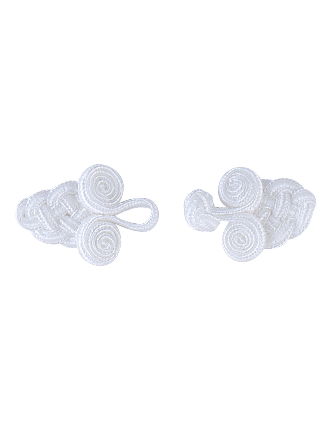 Sewing Fasteners Black & White Frog Knot Closure
