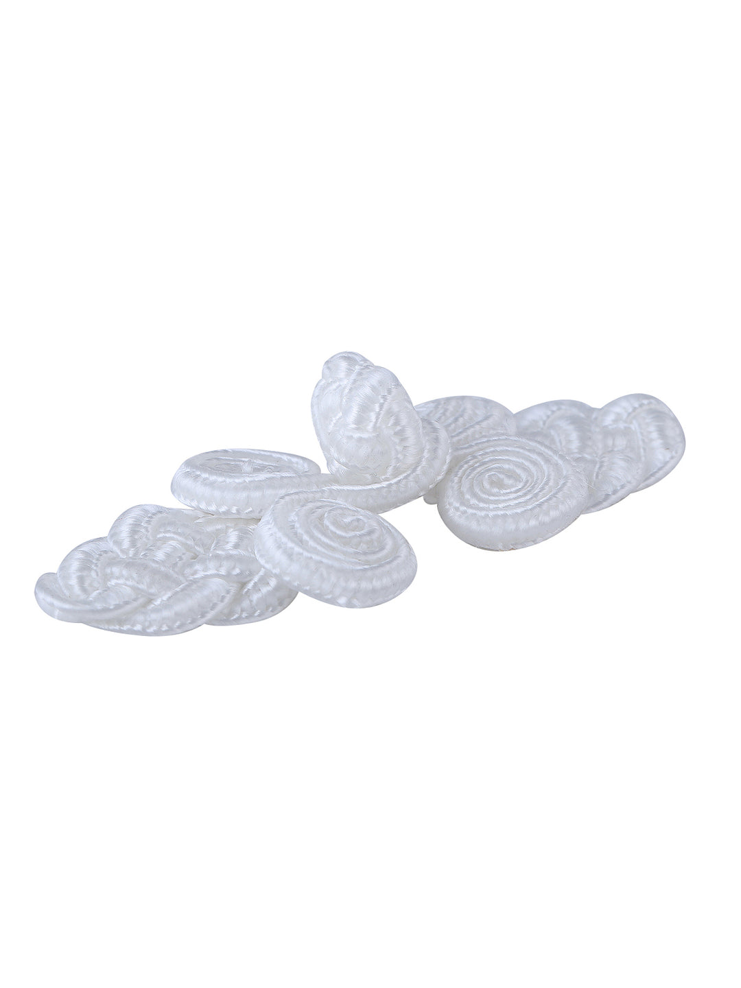Sewing Fasteners Black & White Frog Knot Closure