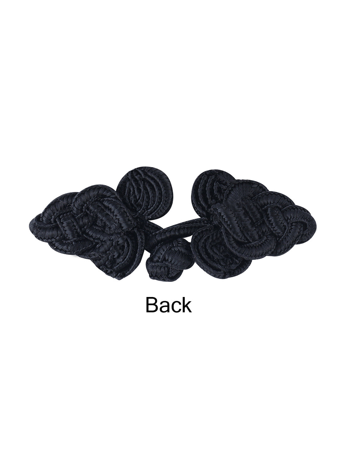 Sewing Fasteners Black & White Frog Knot Closure