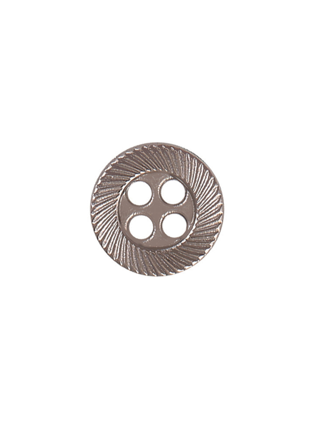 Rounded Rim Gunmetal 4-Hole Shirt Button