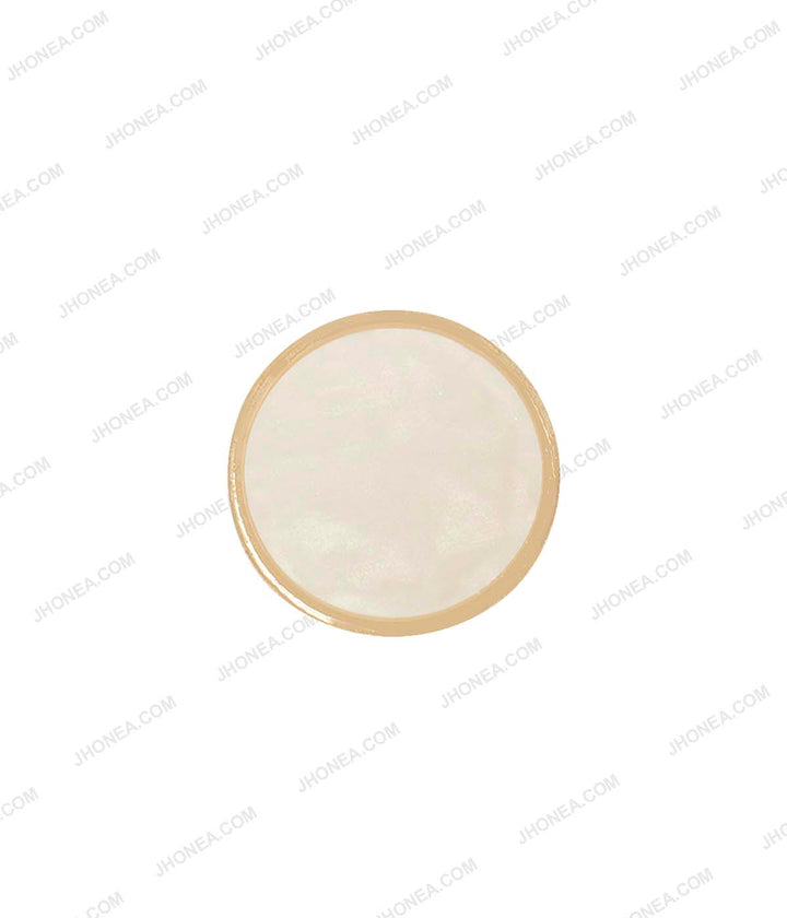 Shiny Gold with White Iridescent Pearl Buttons for Kurtas